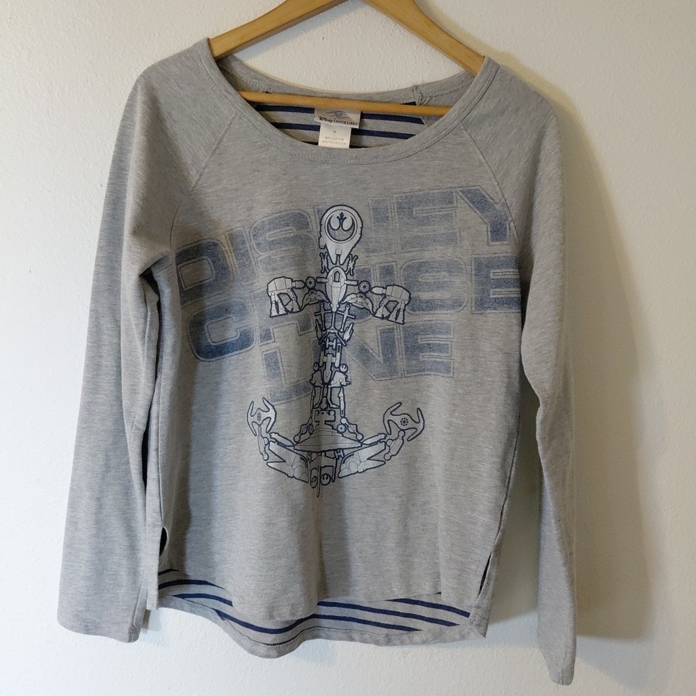Disney Cruise Line DCL Long Sleeve Adult Medium T-Shirt Tee TShirt M Star Wars